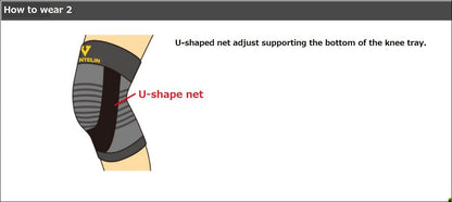 Kowa Bantelin Supporter Knee Brace Large Black Left & Right 1 Piece (Made In Japan)