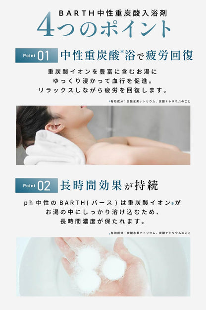 Barth Neutral Bicarbonate Bath Salts 90 Tablets Unscented