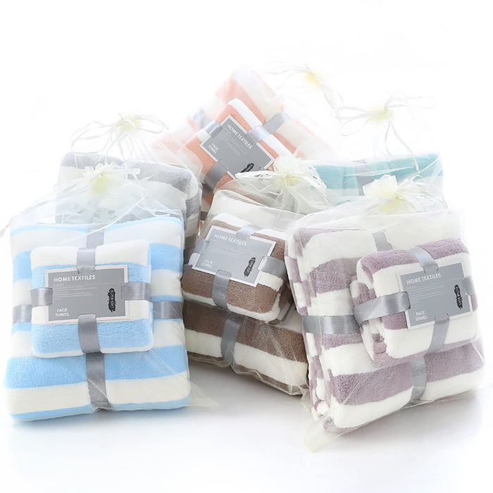 Junerose Large Soft Fluffy Polyester Bath Towel 35X75Cm/70X140Cm Durable Japan