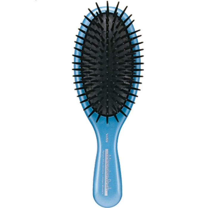 Beth Poly Hair Brush Blue - Mineral Ion From Japan