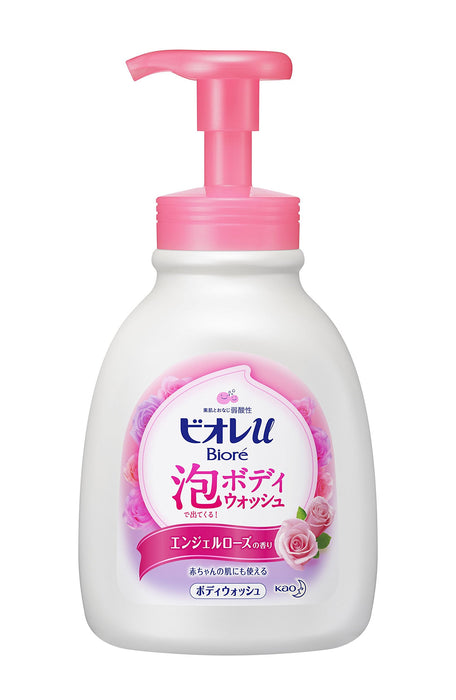 Biore U Rose Foaming Body Wash 600Ml - Japanese Made