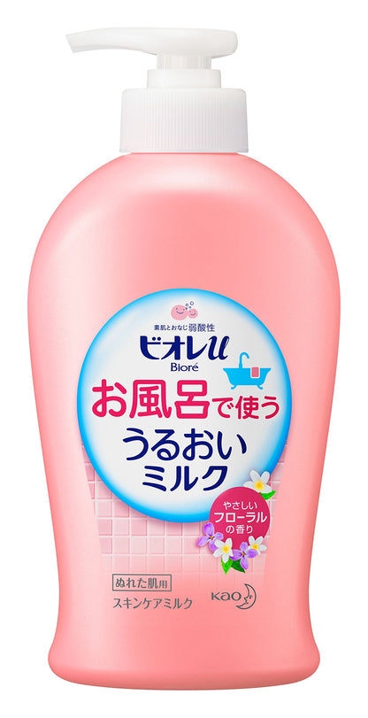 Biore U Moisturizing Milk Floral Bathing 300Ml Japan (1)