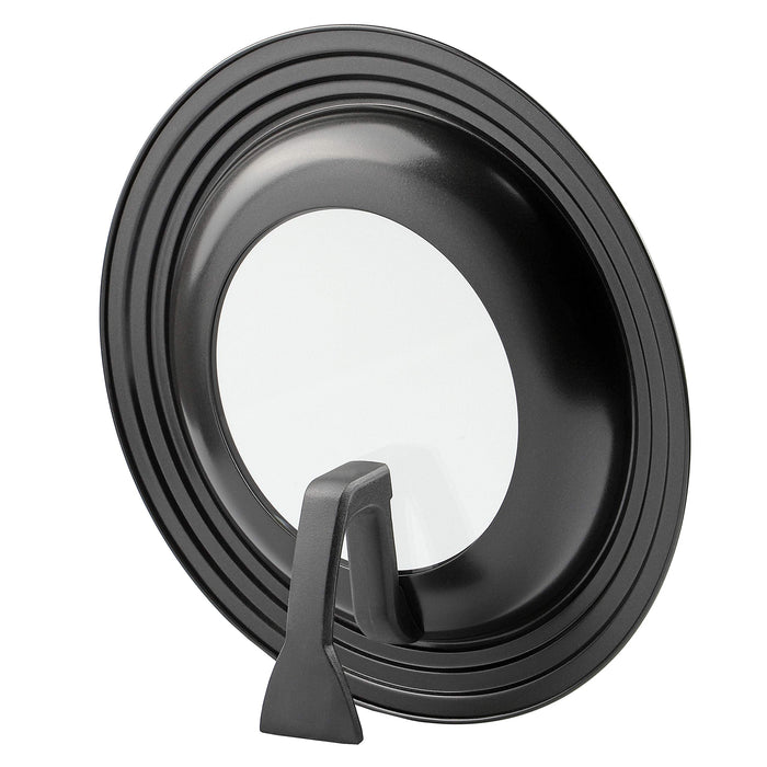 Pearl Metal Kinzoku Lid 24-28Cm Window Stand Type Black Frying Pan Cover Japan Az-5011