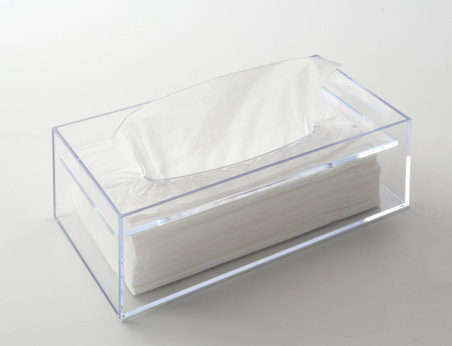 蝴蝶塑業日本保麗龍迪斯科紙巾盒長方形透明125X244X86H（毫米）