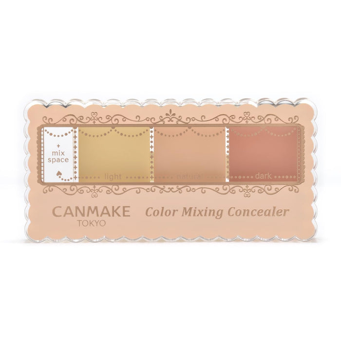 Canmake Color Mixing Concealer 04 Red Beige 4.2G 3-Color Palette Dull Bear