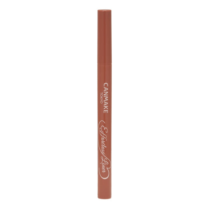 Canmake Effortless Liquid Eyeliner 01 Fringe Terracotta Orange Brown 0.63ml