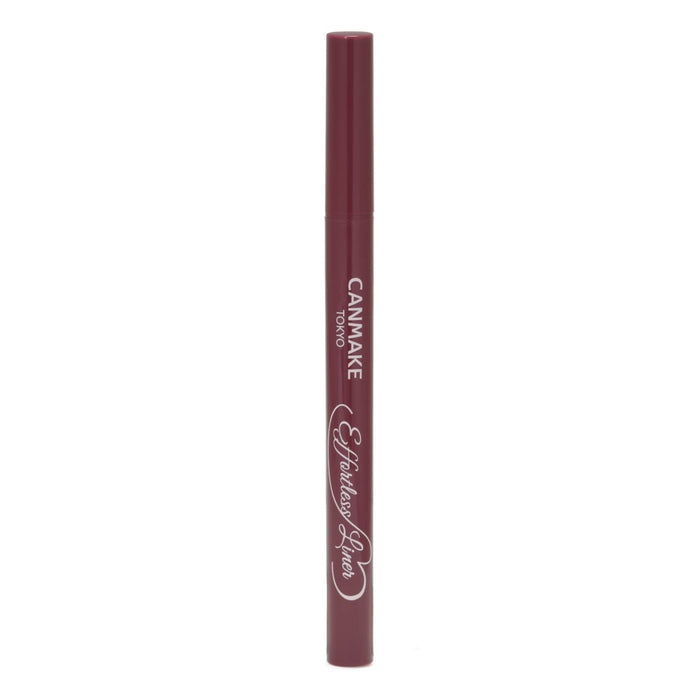 Canmake Effortless Liner 0.63Ml - Cashmere Burgundy Liquid Eyeliner Pencil Burgundy Brown