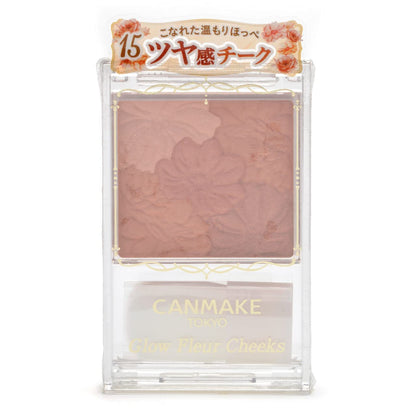 Canmake Glow Fleur Cheeks 15 - Copper Orange Gloss Cheek Powder