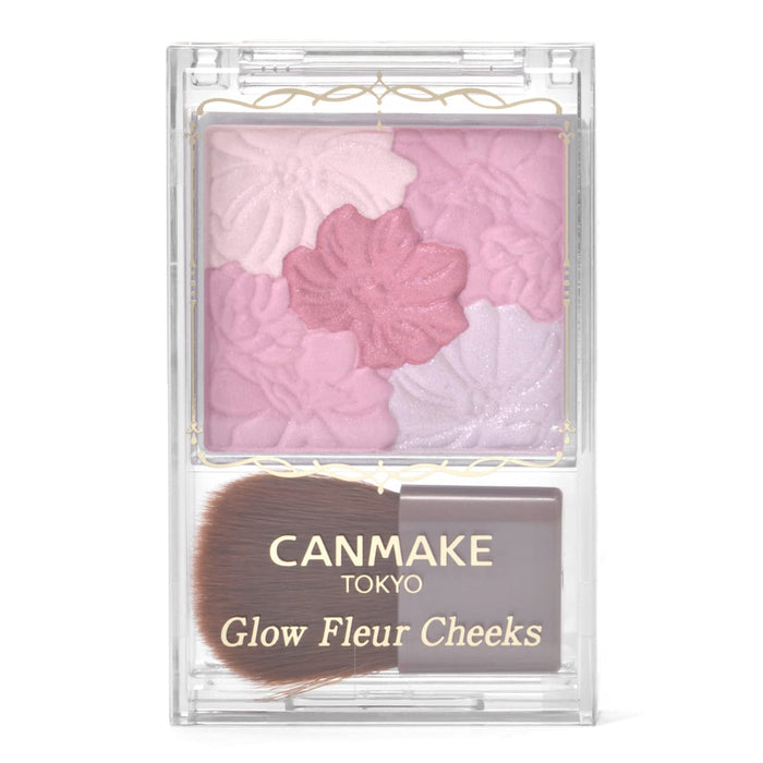 Canmake Glow Fleur Cheeks 16 Lilac Pink Gloss Cheek Powder Transparent 1 Piece