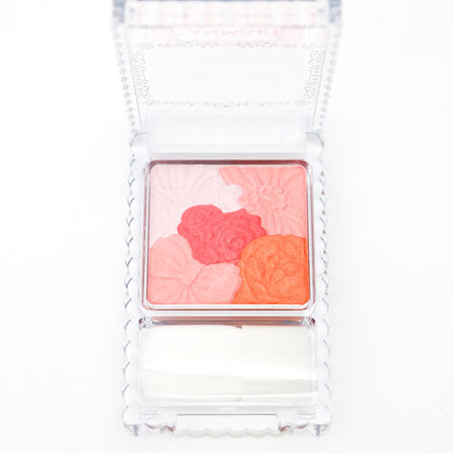 Canmake Glow Fleur Cheeks Blush Palette With Soft Brush Applicator  (6.3g)