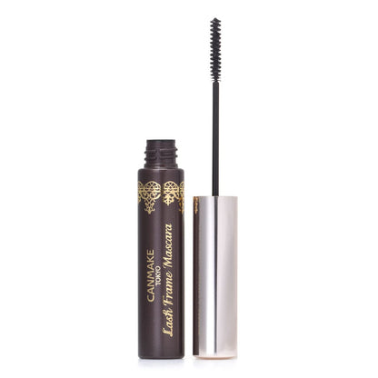 Canmake Lash Frame Mascara 01 Natural Black 5.5g - Long-lasting Smudge-Proof