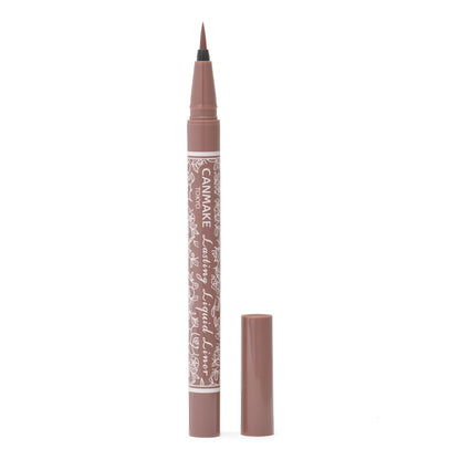 Canmake Lasting Liquid Eyeliner 08 Brown Maronge 0.5ml Quick Dry Fineliner - Hot Water Removal
