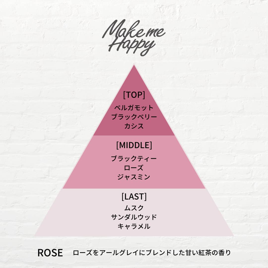 Canmake Make Me Happy Eau De Toilette Rose Roll-On Type 8ml - Japanese Roll-On Perfume