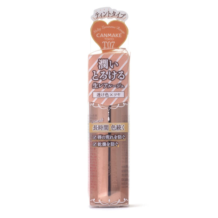 Canmake Melty Luminous Rouge (Tint Type) T07 Ginger Orange Mucosa Color 凡士林唇彩