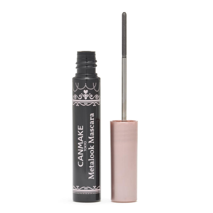 Canmake Metal Look Mascara 4.0g - 01 Black With Eyelash Curling Feature
