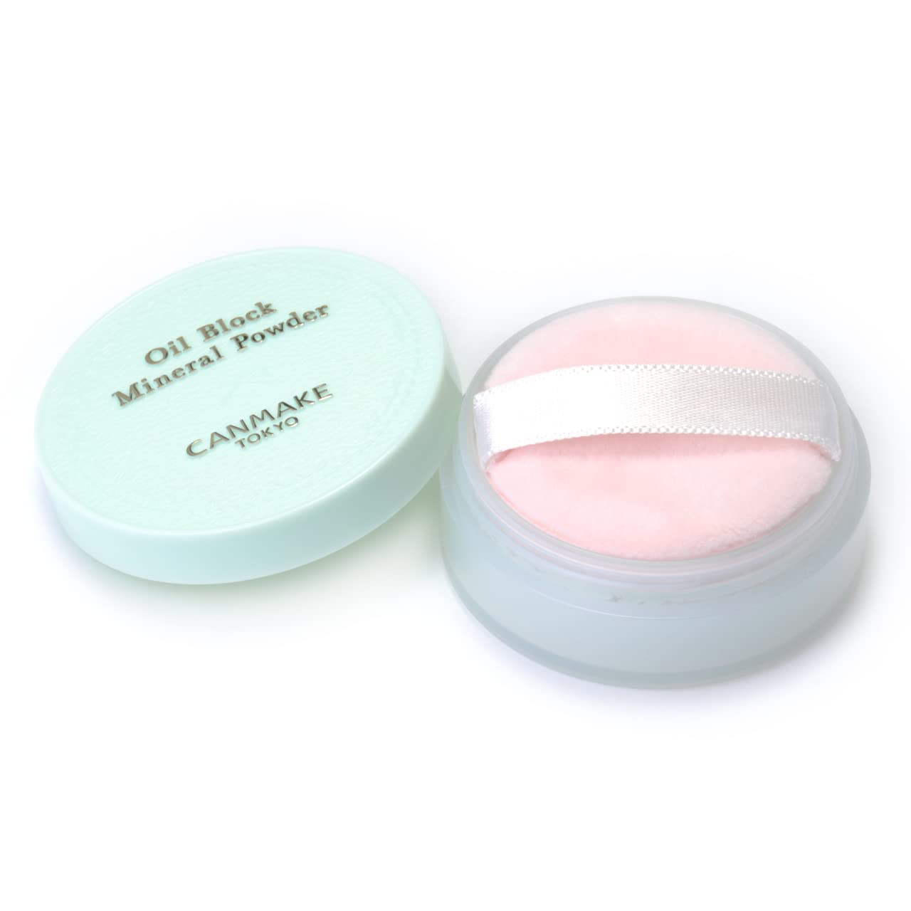 Canmake Oil Block Mineral Powder C01 Fluffy Mint Face Powder Loose Powder Cica Dokudami Uv Cut Face Wash Off Soap Off Unscented