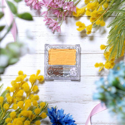 Canmake Powder Cheeks PW40 Mimosa Yellow - Long-Lasting 4.4g Makeup Essential
