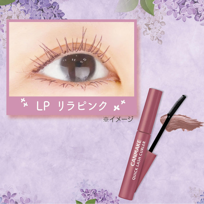 Canmake Lila Pink Quick Lash Curler LP 2.9G Base Mascara for Lasting Curl Keep