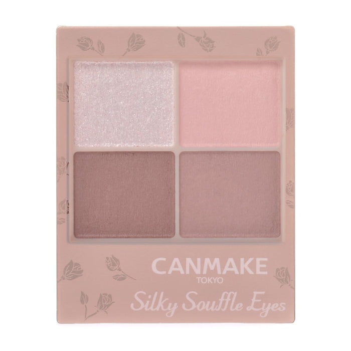 Canmake Silky Flare Eyes 4-Color Matte Eyeshadow Palette M07 Tutu Ballerina 3.8g