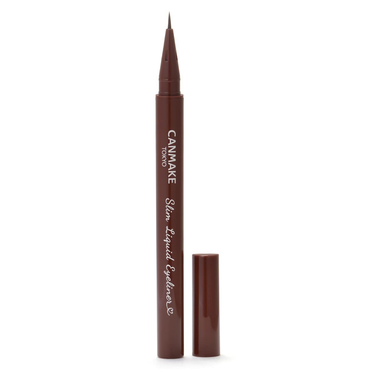 Canmake Slim Liquid Eyeliner in 02 Brown Long-Lasting Eye Makeup by Canmake