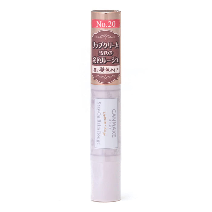 Canmake Stay-On Balm Rouge Lipstick 20 Cotton Peony - 2.8G