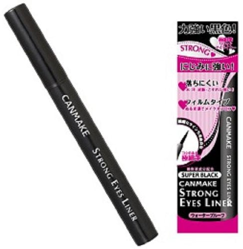 Canmake Strong Eyes Liner Super Black 0.4G - Intense Color from Canmake
