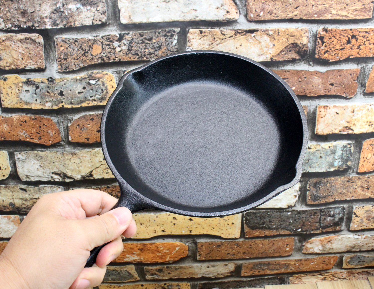Asahi 20Cm A-206 Large Cast Iron Skillet Frying Pan Made In Japan