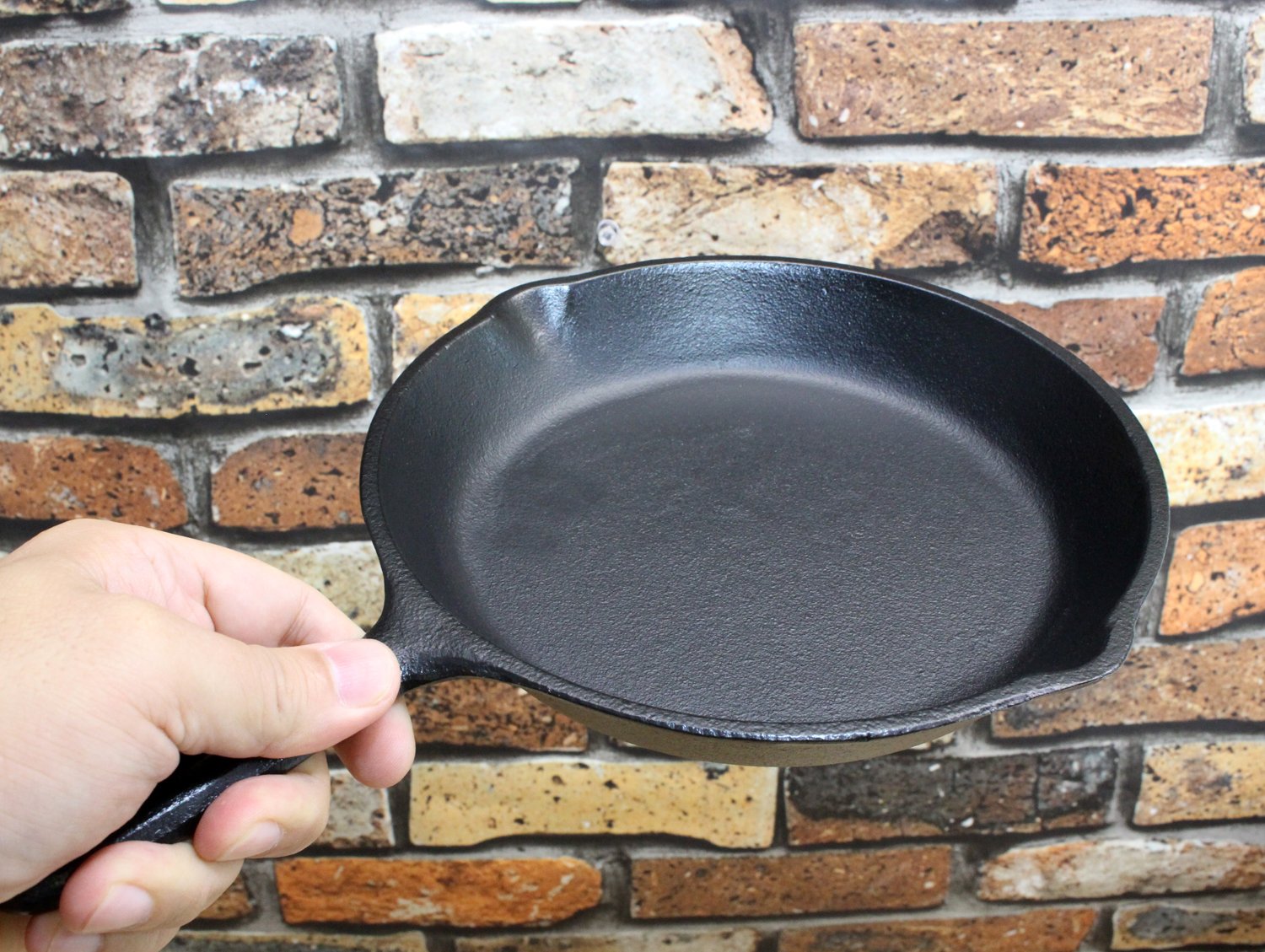 Asahi 20Cm A-206 Large Cast Iron Skillet Frying Pan Made In Japan