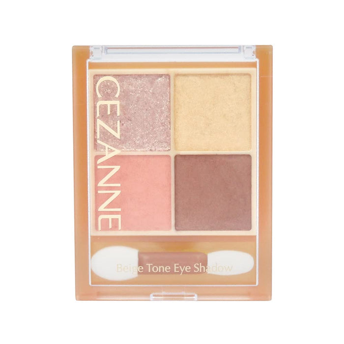 Cezanne Mimosa Beige 4-Color Eye Shadow - Pearl Matte 4.3g #04