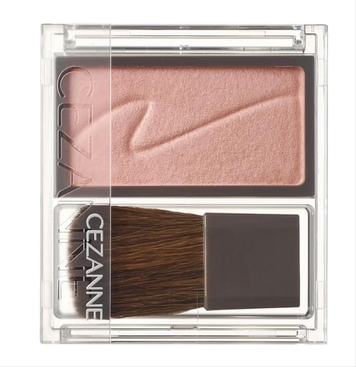 Cezanne Cheek Blush 01 Foggy Rose Pink 2.2G Color-Blending for Natural Glow