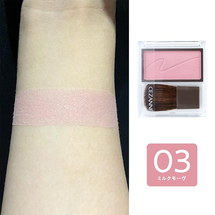 Cezanne Cheek Blush 03 Milk Mauve 2.2G - Pink Mauve Blending Color Fluid