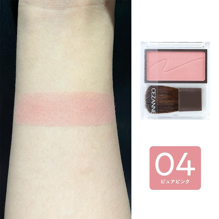 Cezanne Pure Pink Cheek Blush 04 2.2g Color Blending Fluid for Vibrant Glow