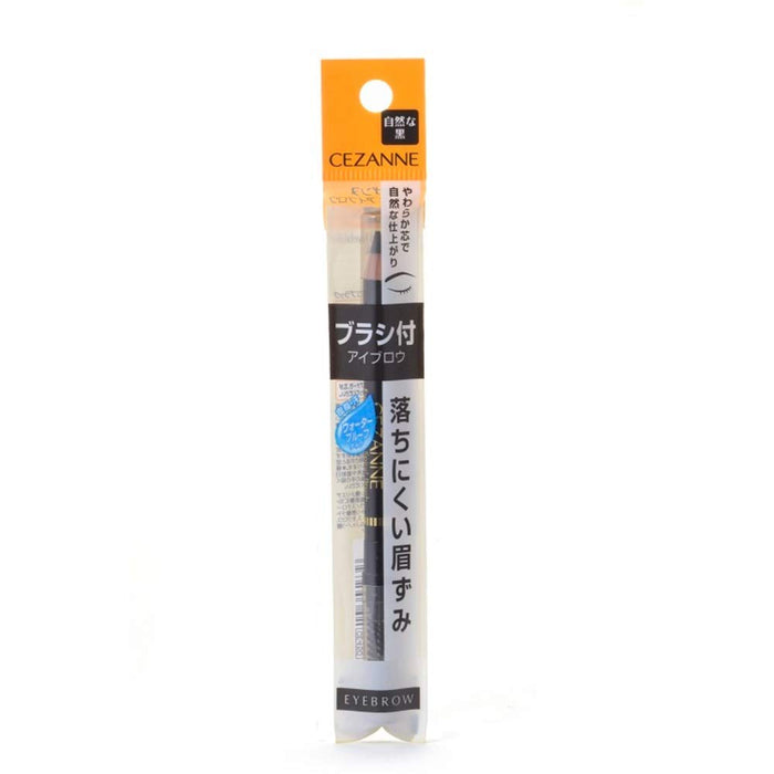 Cezanne Black Eyebrow Pencil with Brush 1.2G - Single Pack