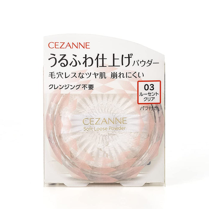 Cezanne Lucent Clear 03 Fluffy Finishing Powder 5.0g - Pore Blur & Collapse Prevention