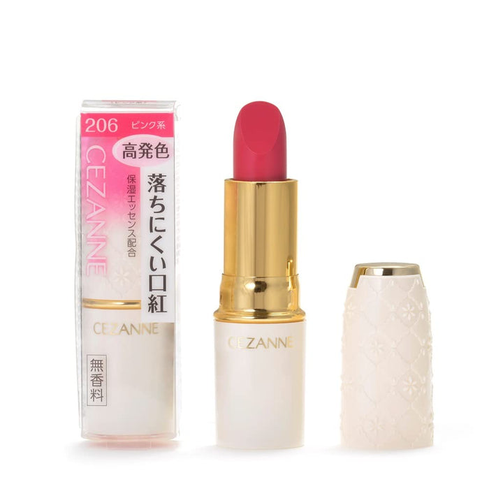 Cezanne Lasting Lip Color N 206 Pink Long-Lasting 3.9G Lipstick