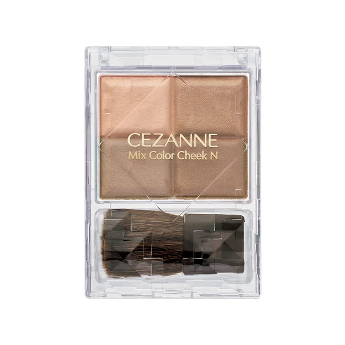 Cezanne 4 Color Shading Brown Cheek N 20 with Brush 7.1g
