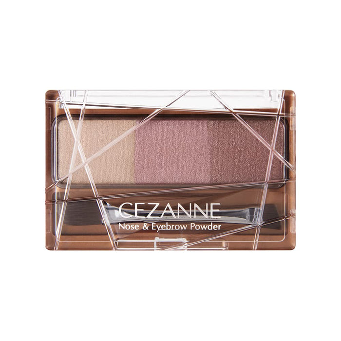 Cezanne Mauve Brown Eyebrow Powder and Nose Shadow with Brush 1 Piece