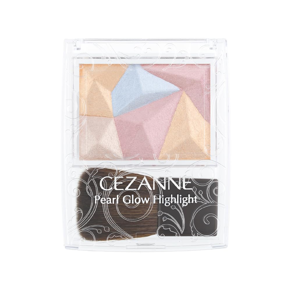 Cezanne Pearl Glow 4-Color Highlighter: Aurora Prism 3.4G Wet Gloss with Pearl