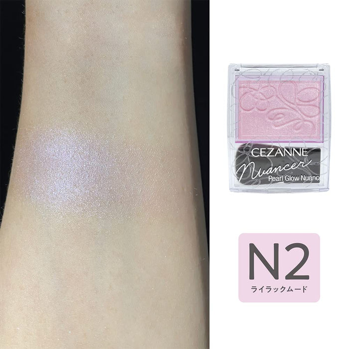 Cezanne Pearl Glow Nuance N2 2.4G Lilac Mood Highlight Cheek Pearl