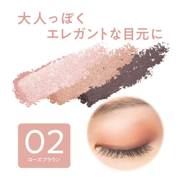 Cezanne Tone Up Eyeshadow 02 Rose Brown 2.6g  - Eyeshadow Must Have - Japan Makeup