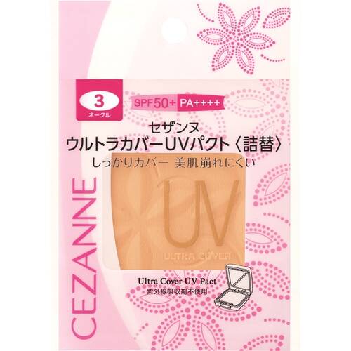 Cezanne Ultra Cover Uv Pact &lt;refill&gt; 3 Ocher Japan With Love