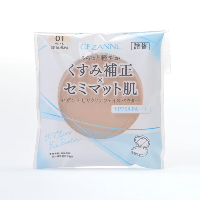 Cezanne UV Clear Face Powder Refill 01 Light 10g