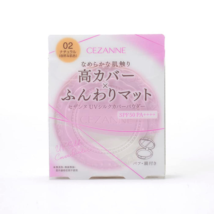 Cezanne Natural UV Silk Cover Powder 02 - Radiant Skin Finish