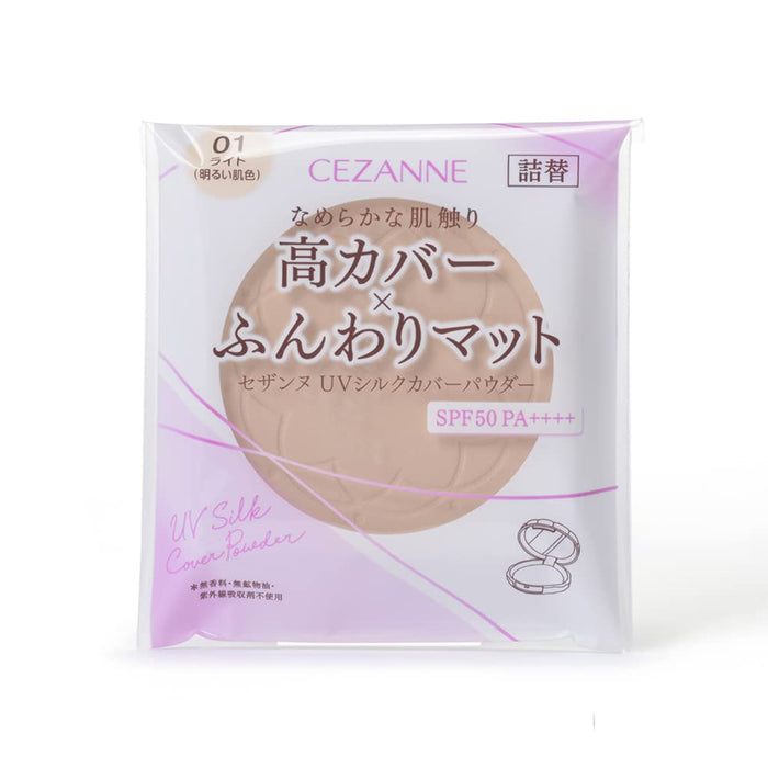 Cezanne UV Silk Cover Powder 01 Light - 10g Refill