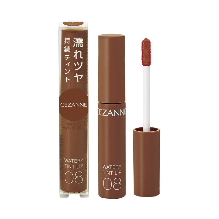 Cezanne Long Lasting Glossy Lip Tint 4.0G - 08 Cafe Brown