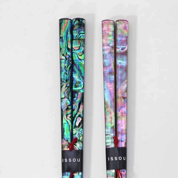 Kobayashi Lacquerware Miyabi Raden Chopsticks - 2 Pairs Wooden Made In Japan