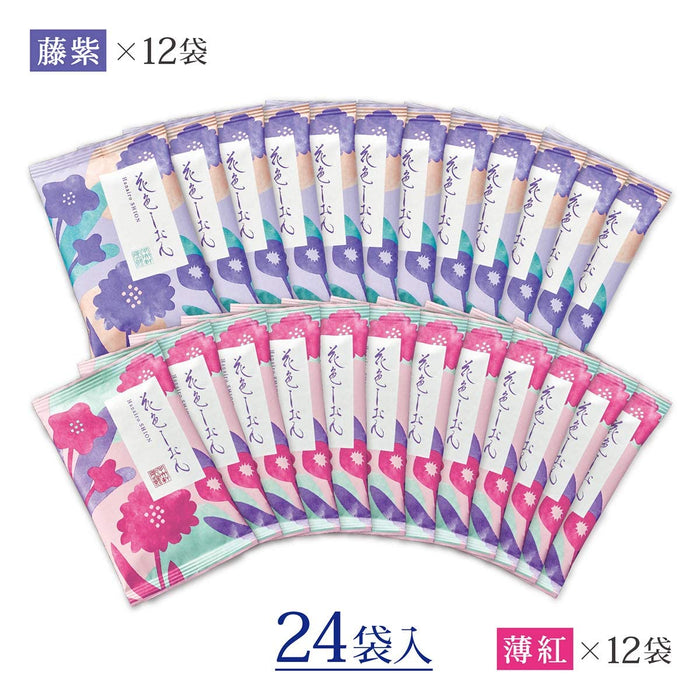 中央研米饼仙贝花色紫苑 24 袋什锦礼品套装来自日本