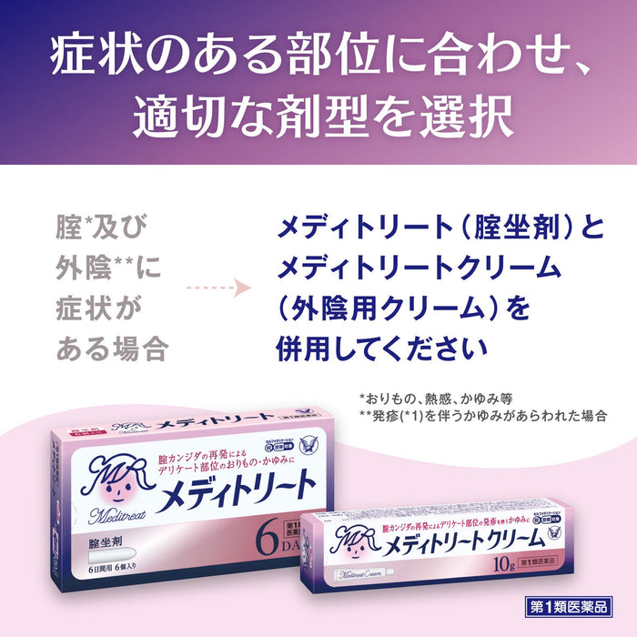 Meditreat 霜 10G | 1 類非處方藥 |自我藥療稅收制度|日本