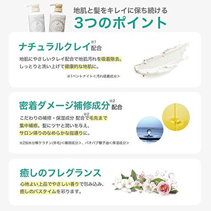 Clayge Japan Hot & Cold Head Spa Moisturizing Shampoo 500Ml