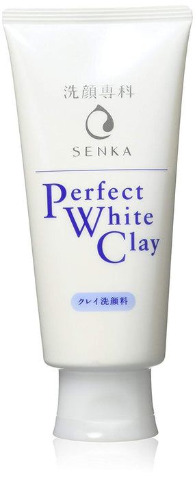 Facial Cleansing Senka Perfect White Clay + All Clear Oil Mini Set (120G + 20Ml) Japan Gently Fragrant Floral Scent